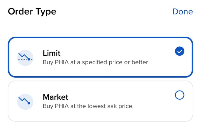 Limit-or-market-order